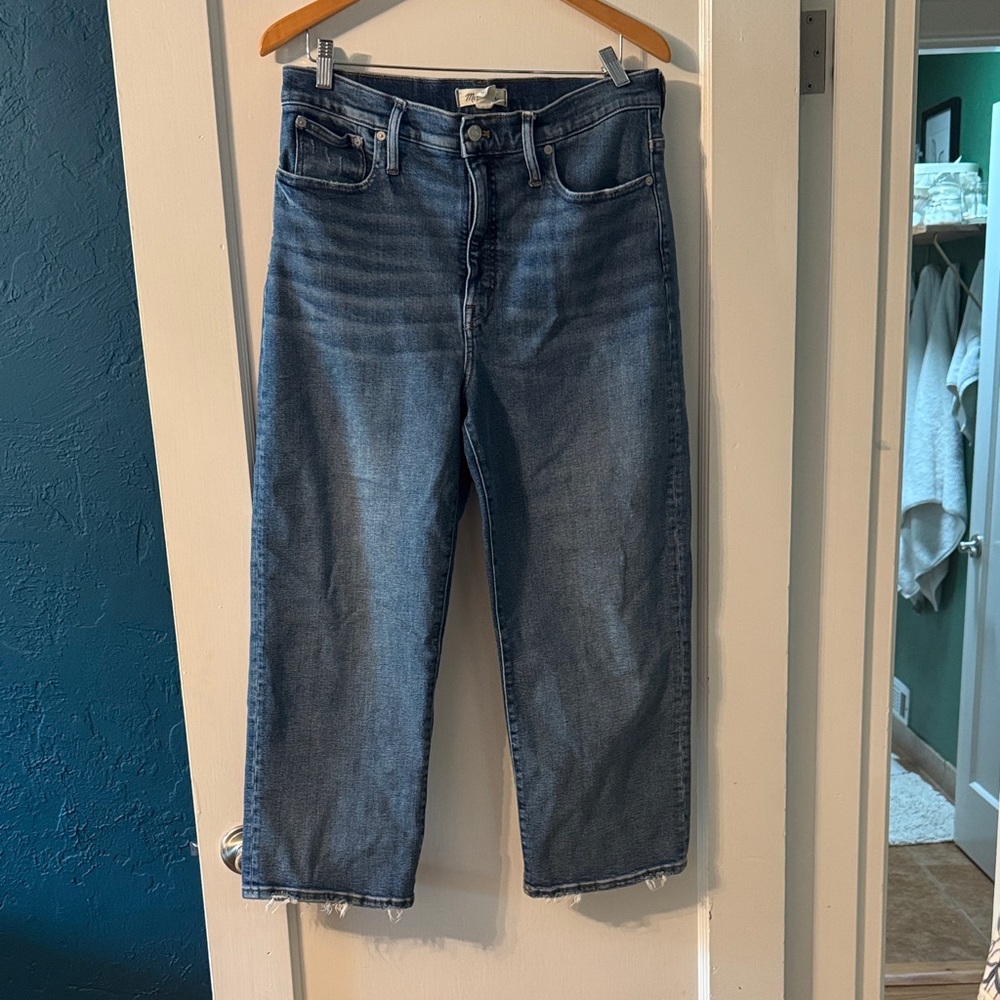 Madewell Slim Wide-Leg Crop Jeans
